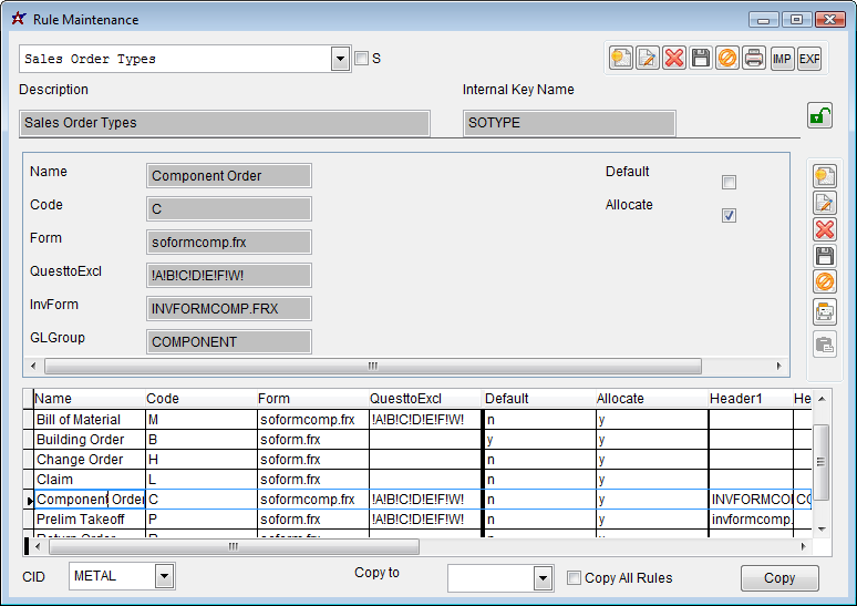Sales Order Type Rule