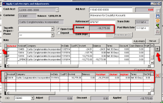 Apply Cash Receipts and Adjustments - Click for Full size