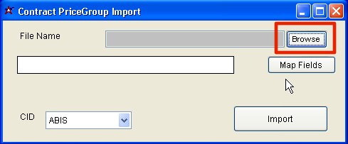 Browse to find your spreadsheet