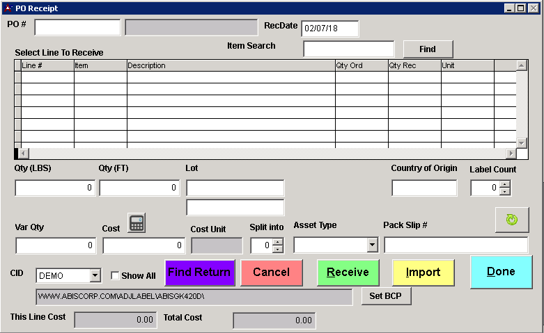 PO Receipt (New) - Adjutant Wiki